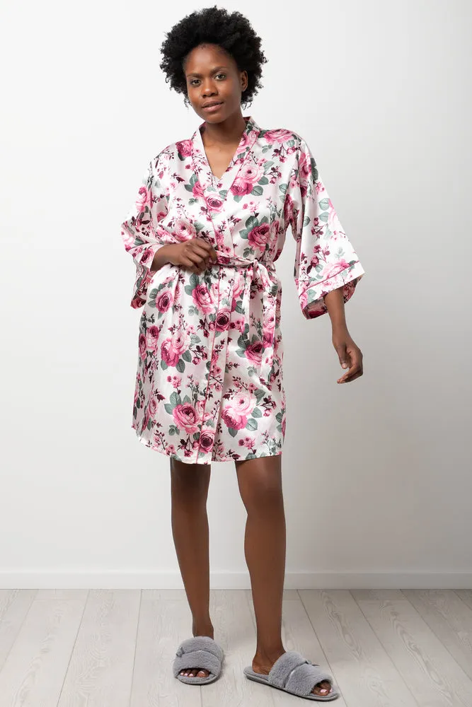 Floral Satin Gown Multicolour sold by Ackermas