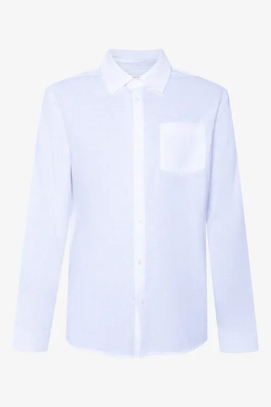 Long Sleeve Shirt White made by Ackermas
