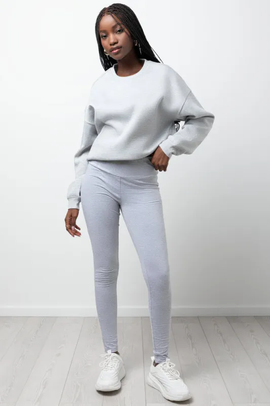 Wide Waist Leggings Grey sold by Ackermas