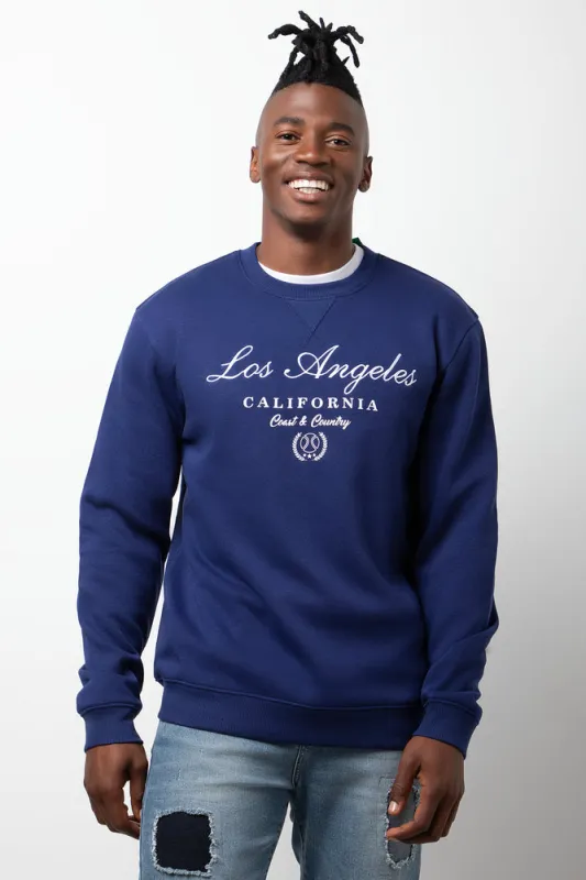 Crew Neck Tracktop Navy made by Ackermas