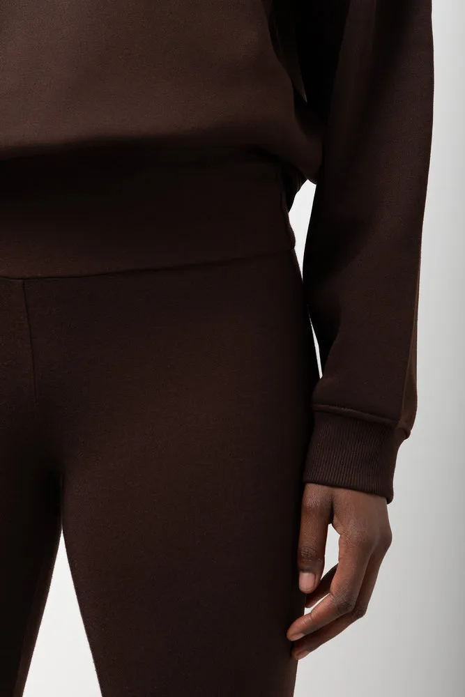 Wide Waist Leggings Chocolate sold by Ackermas product image thumbnail 4