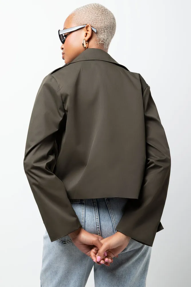 Cropped Trench Green sold by Ackermas product image thumbnail 3