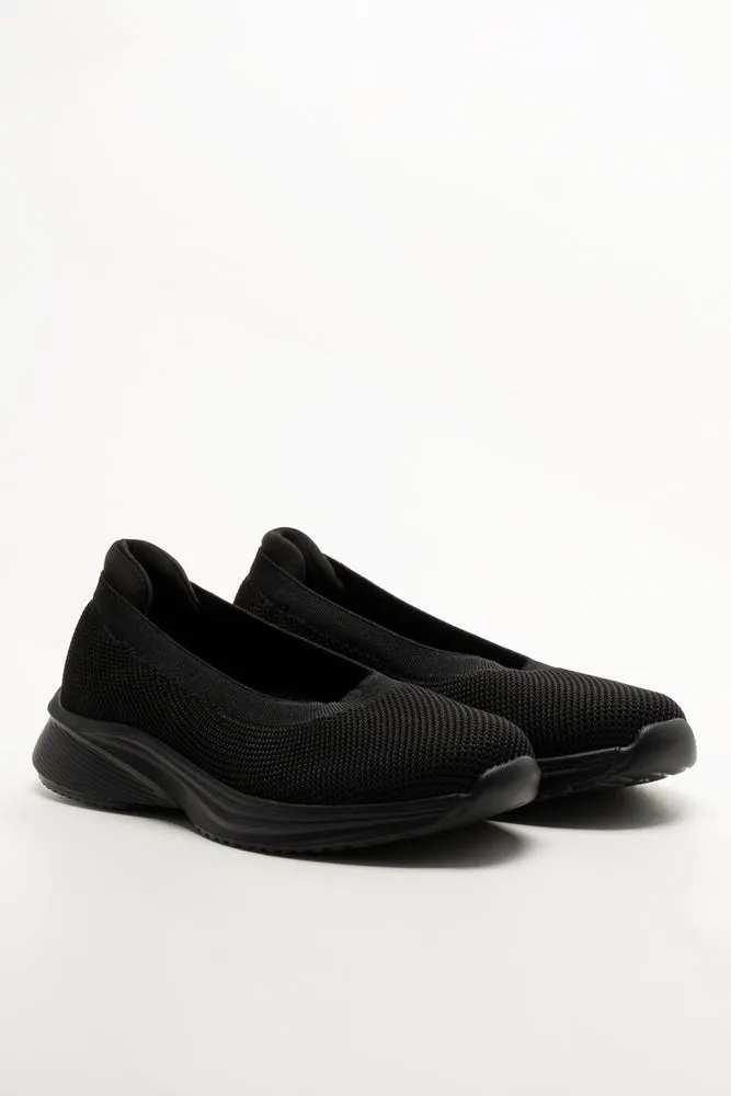 Knit Pump Trainers Black sold by Ackermas