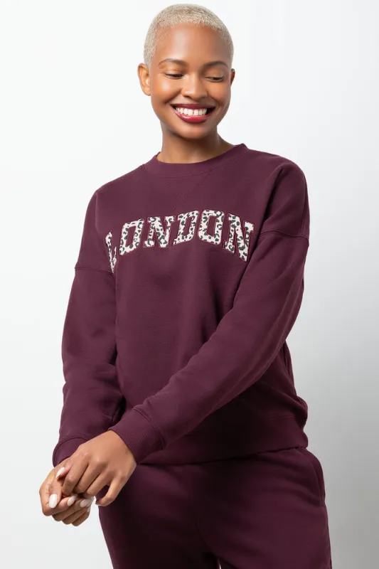 Fleece Jogger Burgundy made by Ackermas