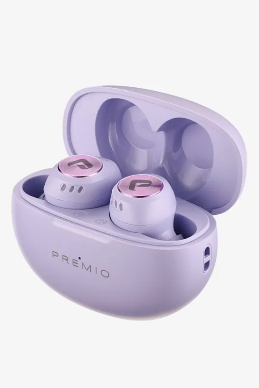 Premio Cloud Series TWS Earphones Purple made by Ackermas