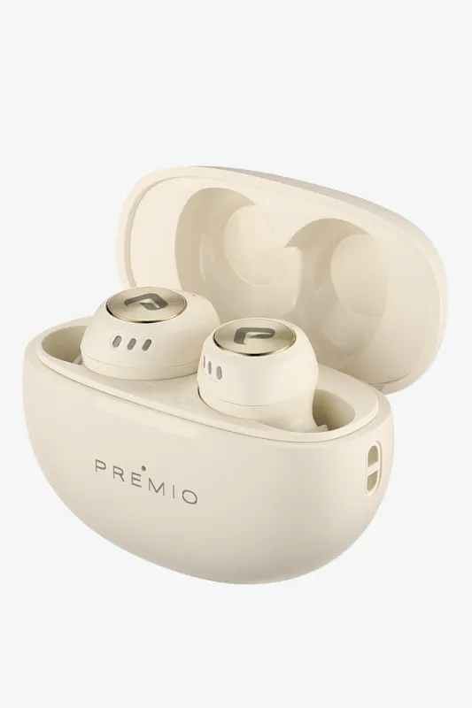 Premio Cloud Series TWS Earphones Cream made by Ackermas