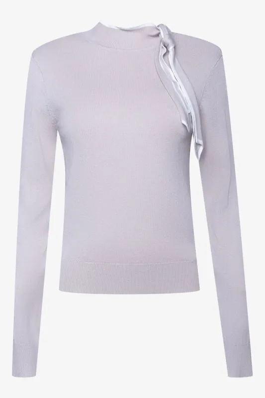 Long Sleeve Turtleneck Top Stone made by Ackermas