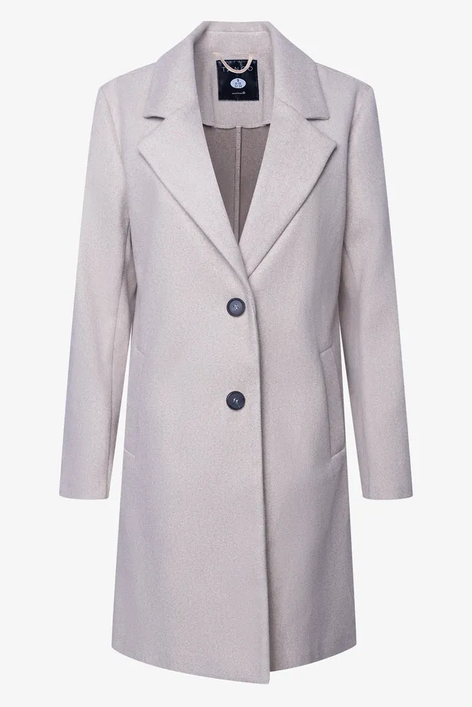 Melton Coat Oatmeal sold by Ackermas