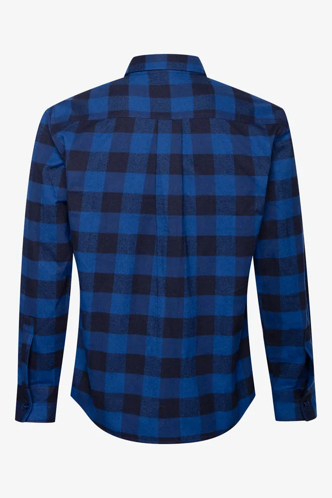 Check Flannel Shirt Blue sold by Ackermas
