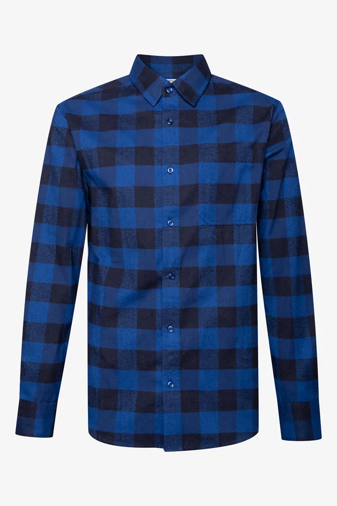 Check Flannel Shirt Blue sold by Ackermas product image thumbnail 2