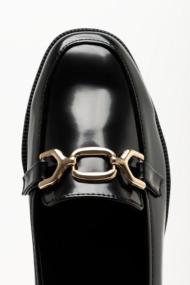 Gold Trim Loafers Black sold by Ackermas product image thumbnail 5