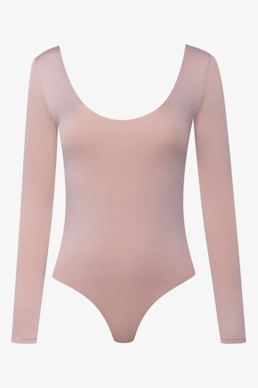 Long Sleeve Bodysuit Tan made by Ackermas