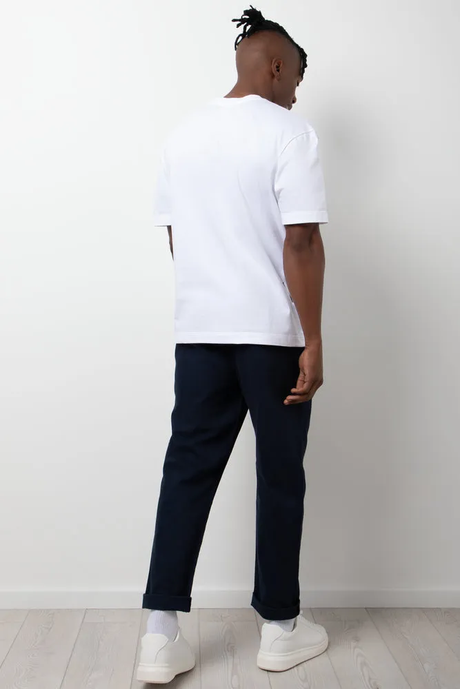 Short Sleeve Loose Fit T-Shirt White sold by Ackermas product image thumbnail 3