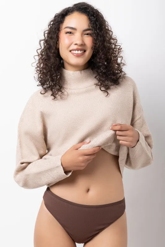 3 Pack Rib Thongs Natural made by Ackermas
