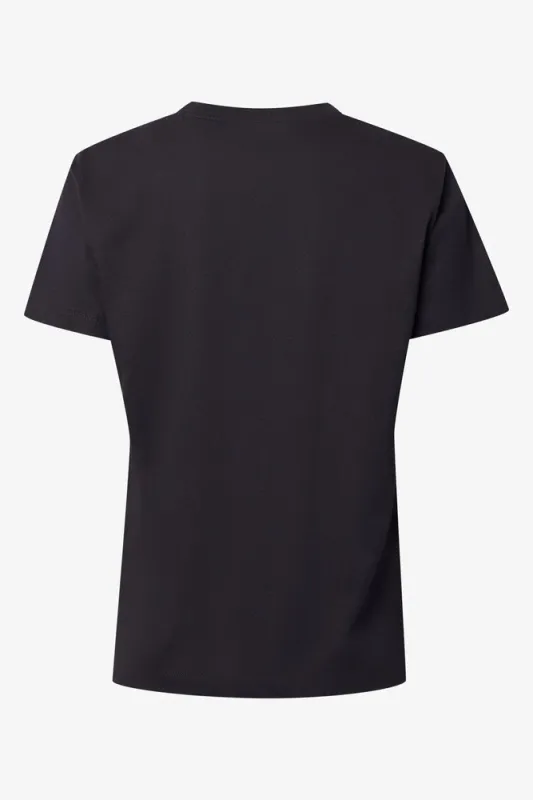 Short Sleeve Crewneck T-Shirt Black made by Ackermas