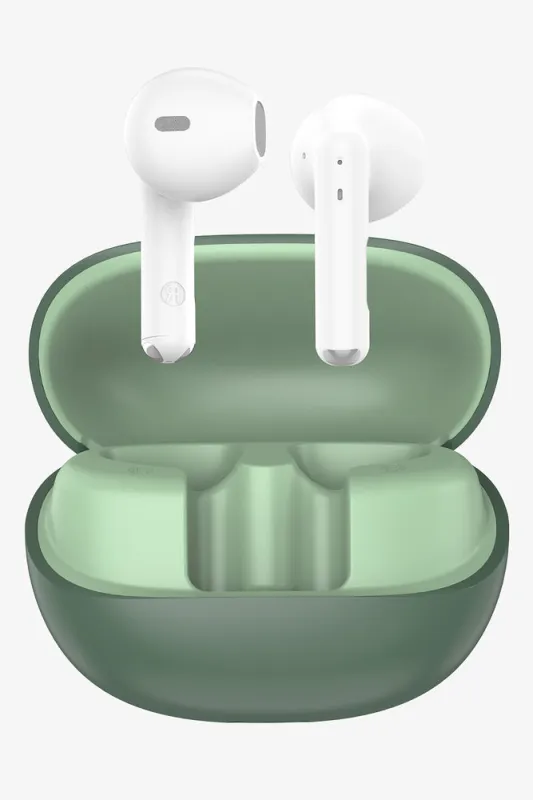 Cube Fusion Series Green Earbuds made by Ackermas