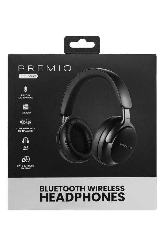 Premio Eclipse Wireless Bluetooth Black Headphones sold by Ackermas product image thumbnail 4