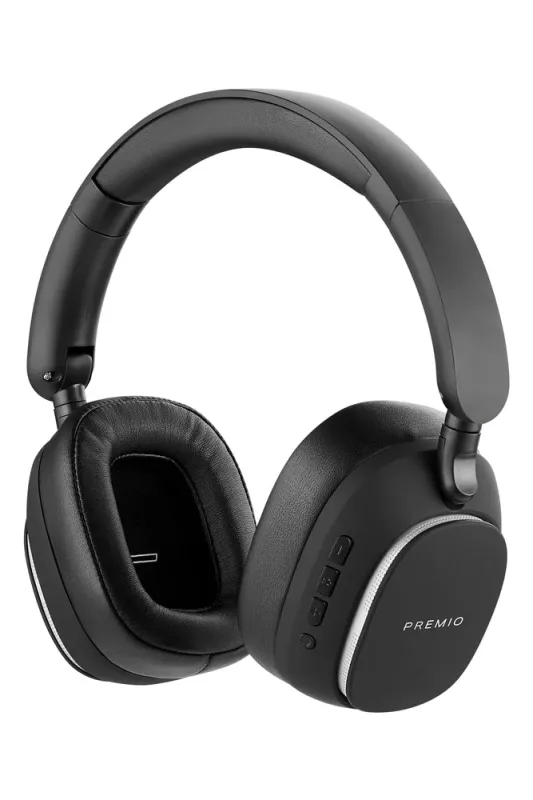 Premio Eclipse Wireless Bluetooth Black Headphones made by Ackermas