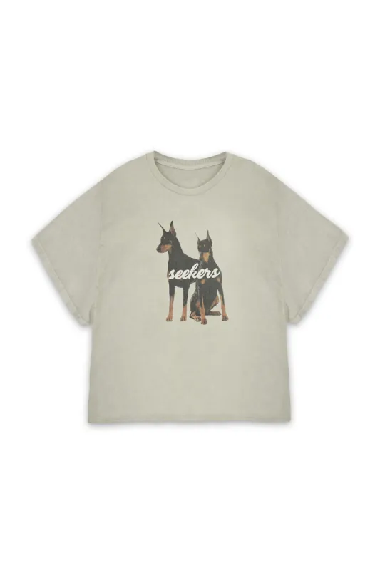 Doberman Oversized Tee sold by Sisters and Seekers