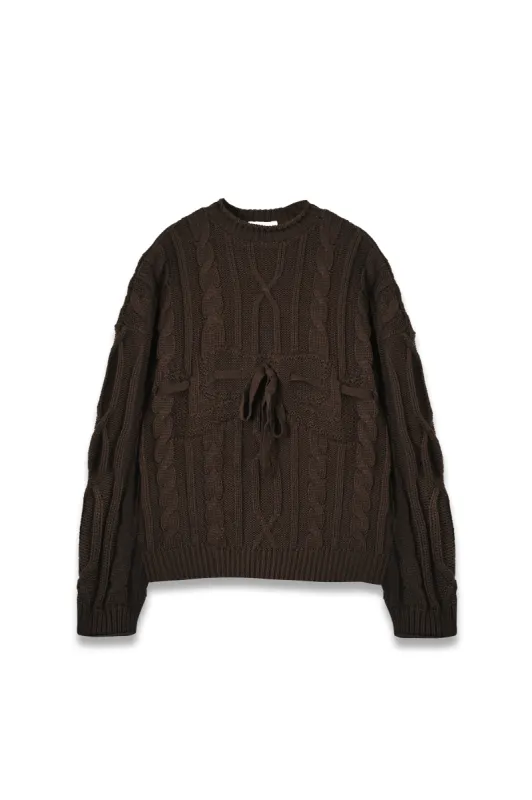 Ribbon Cable Knit Sweater sold by Sisters and Seekers