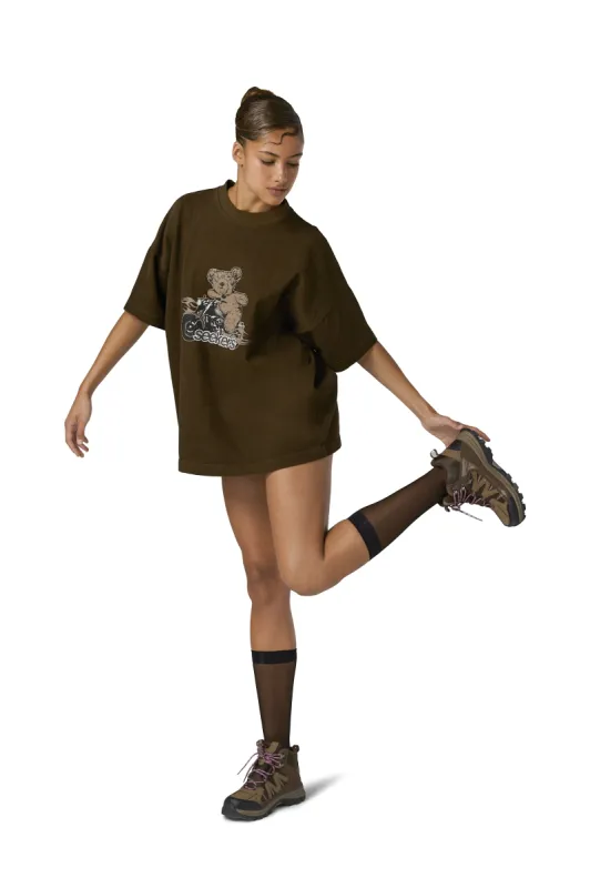 Motor Bear Oversized Tee sold by Sisters and Seekers