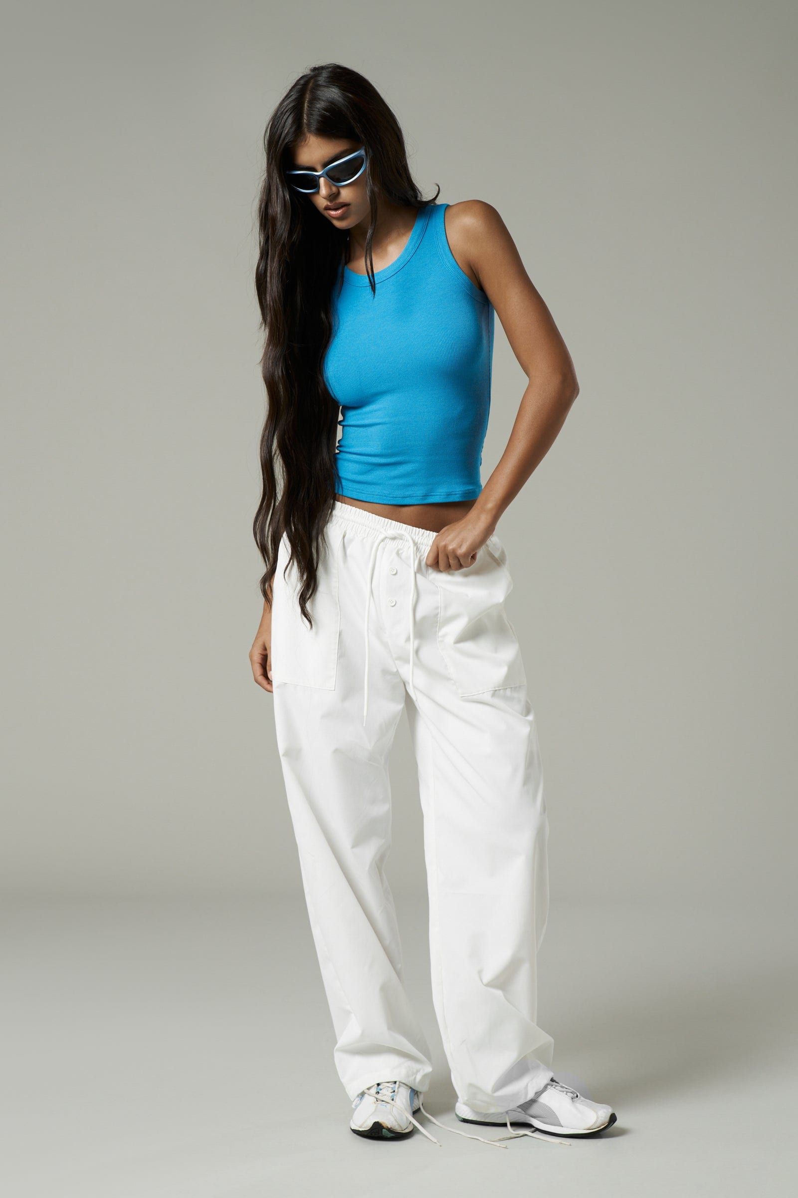 BEST Ribbed Vest in Cyan sold by Sisters and Seekers product image thumbnail 7