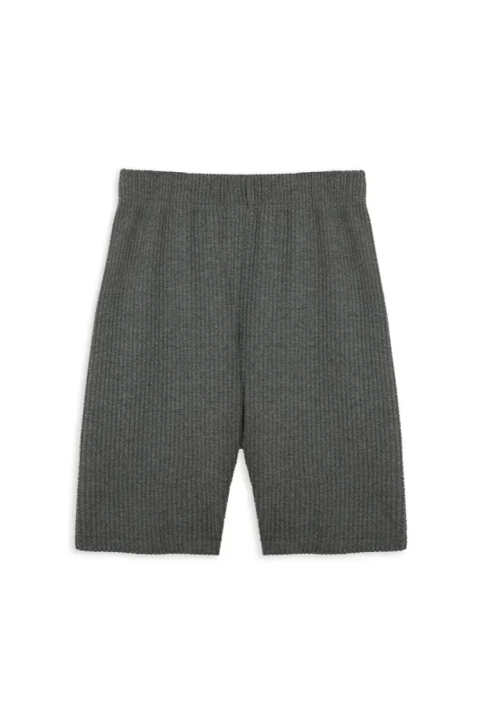 "TEXTURE" Shorts in Pewter sold by Sisters and Seekers