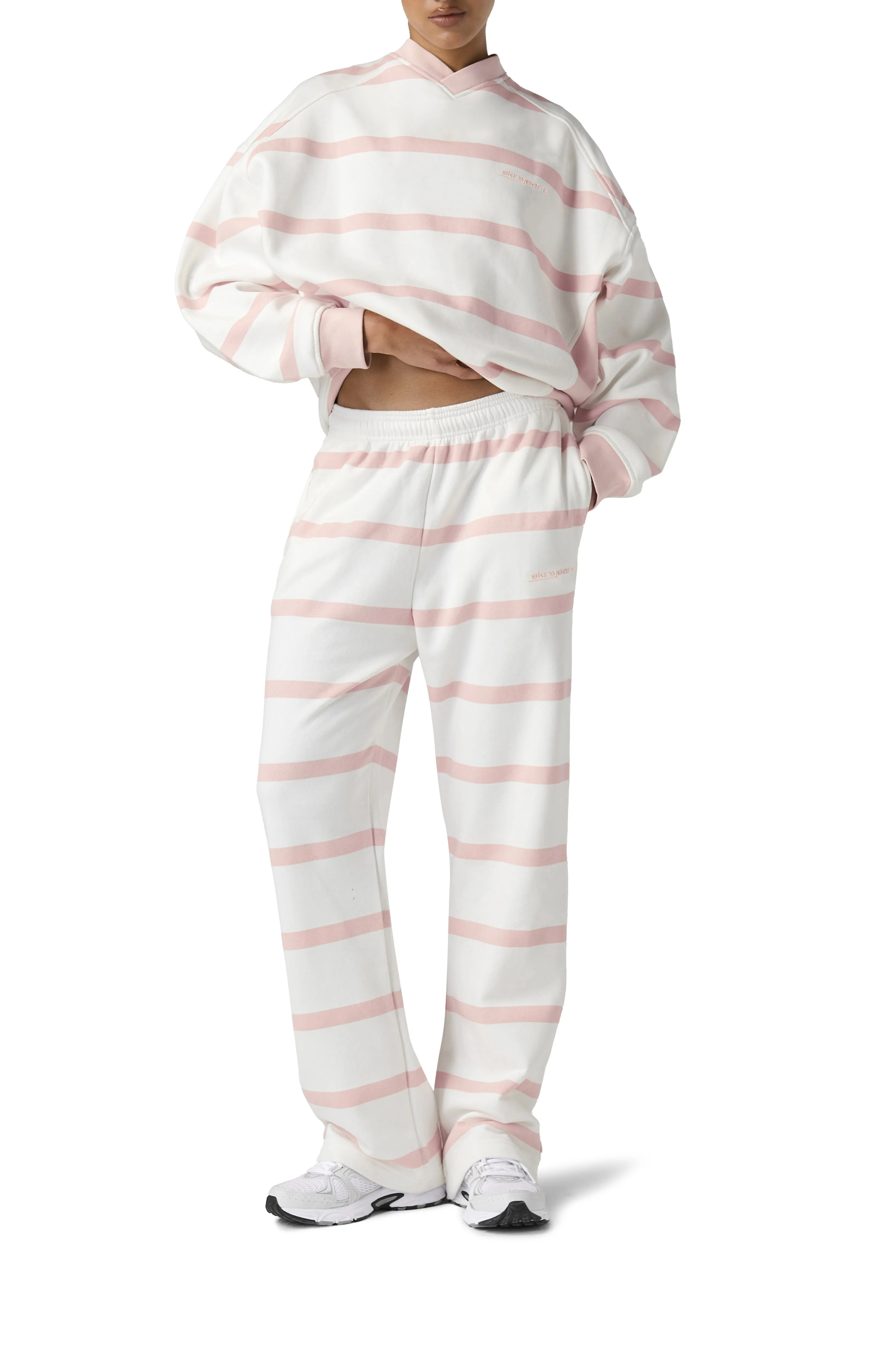 Gummy Stripe Wide Leg Sweatpants sold by Sisters and Seekers product image thumbnail 5