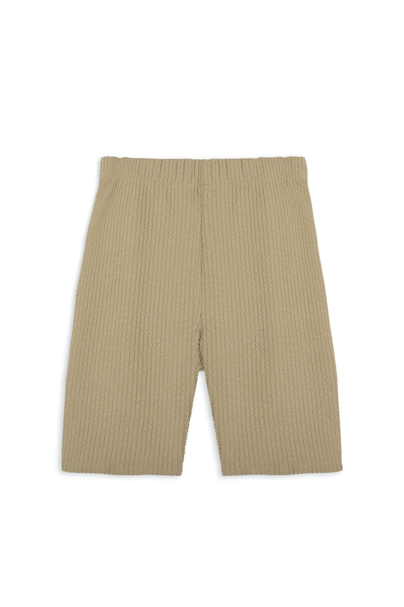 "TEXTURE" Bike Shorts in Cashew sold by Sisters and Seekers
