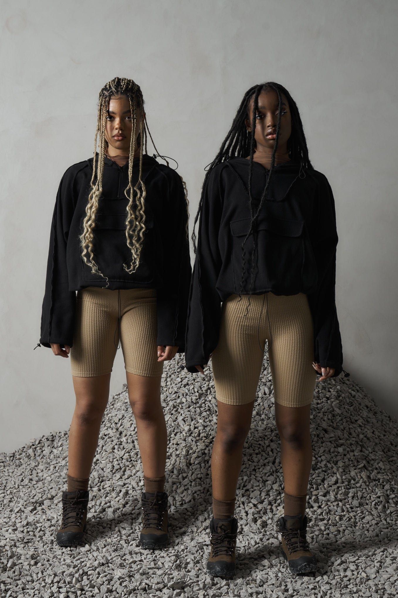 "TEXTURE" Bike Shorts in Cashew sold by Sisters and Seekers product image thumbnail 4