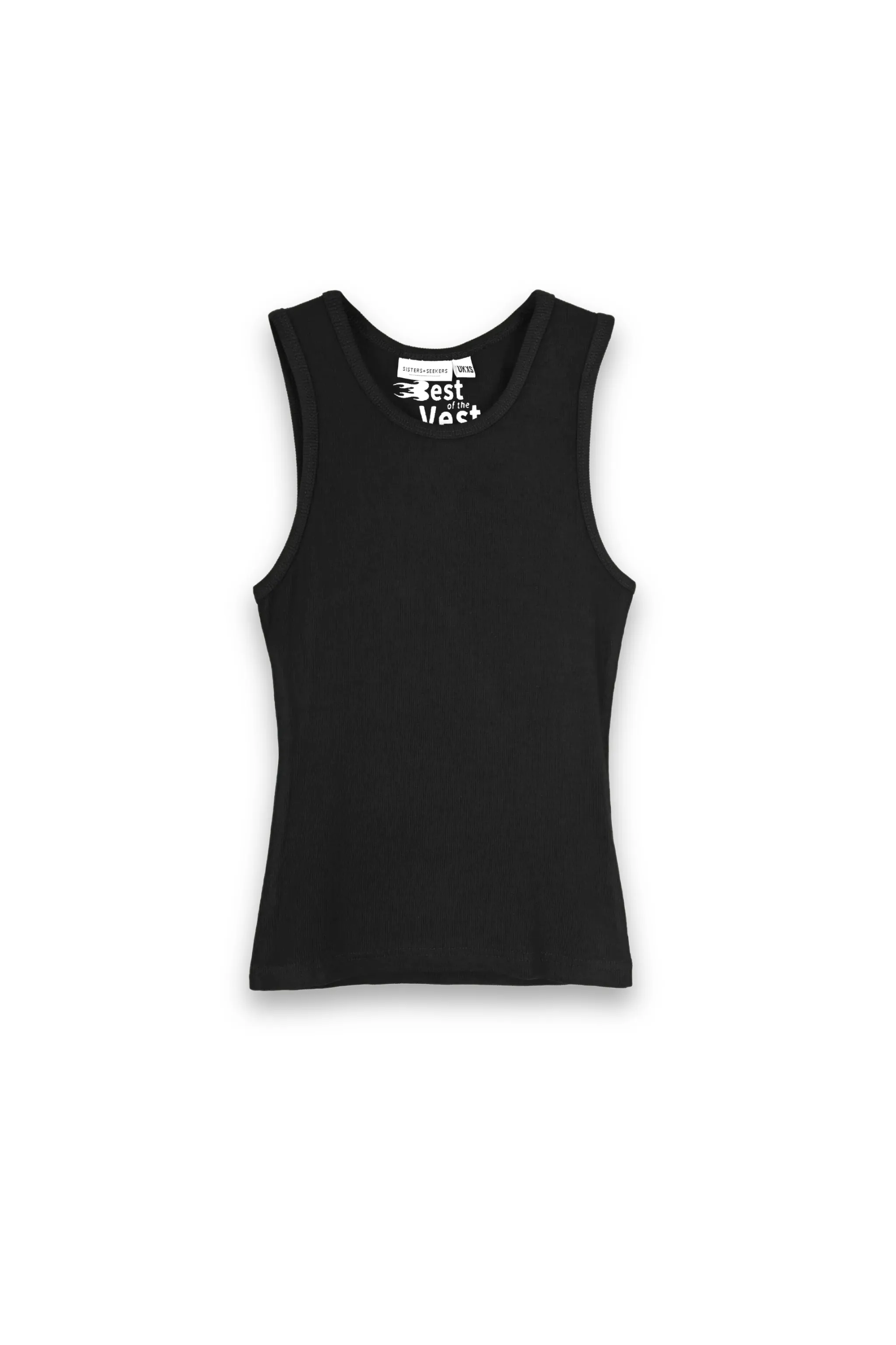 Best Ribbed Vest in Black sold by Sisters and Seekers