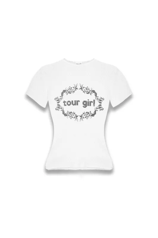TOUR GIRL Baby Tee sold by Sisters and Seekers