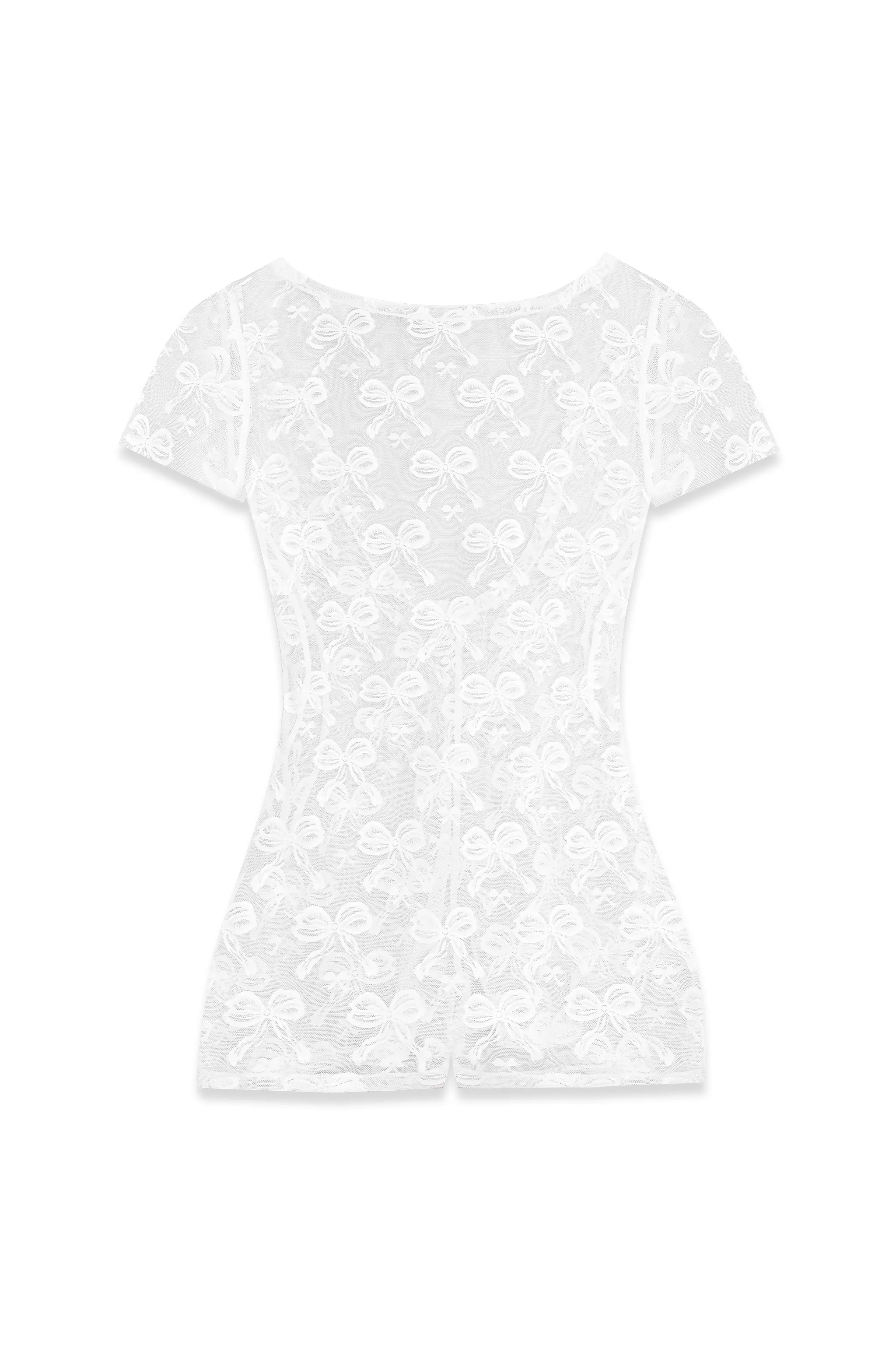 Lullaby Lace Romper in White sold by Sisters and Seekers product image thumbnail 2