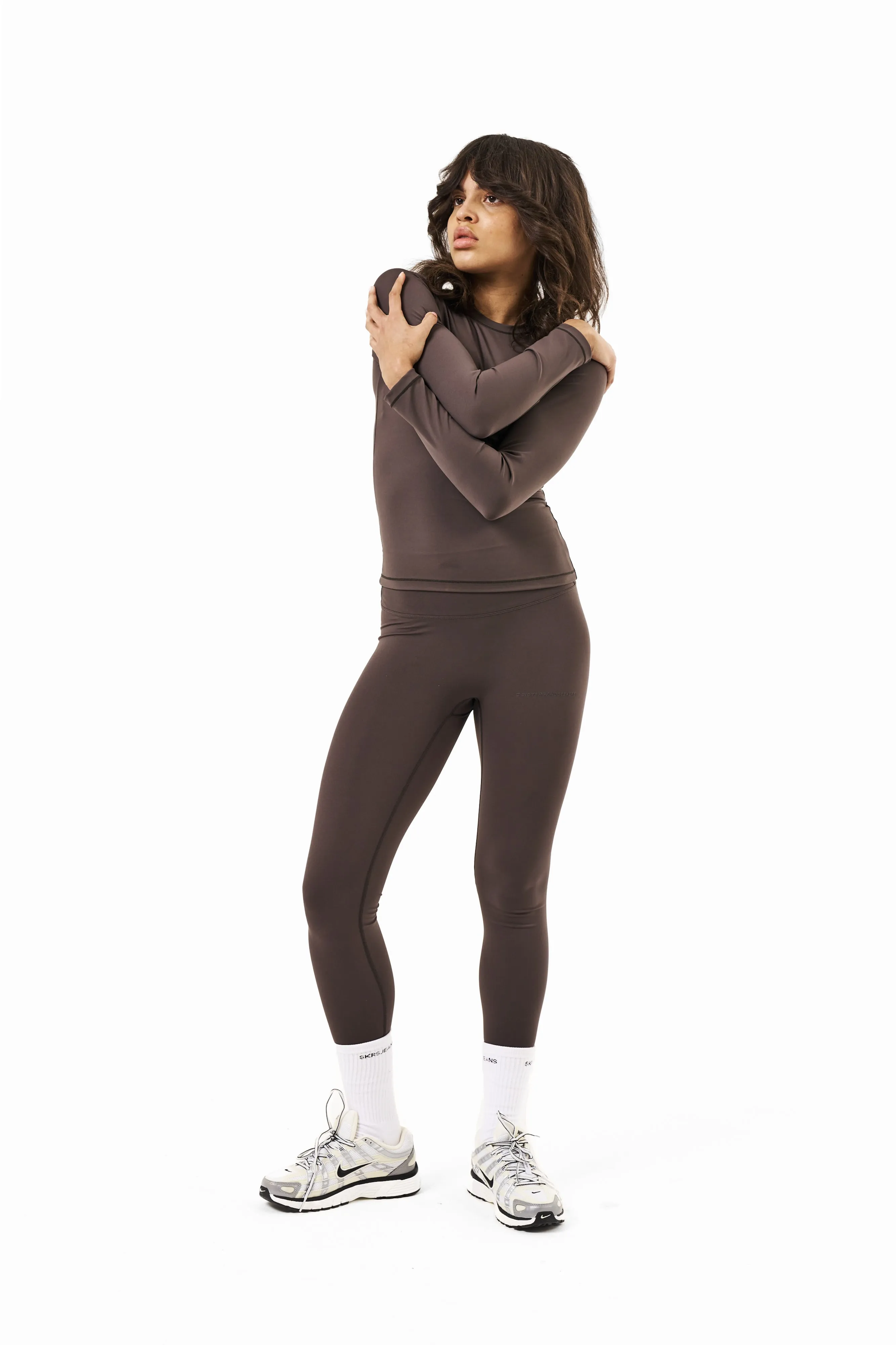 Active Leggings in Moose sold by Sisters and Seekers product image thumbnail 4