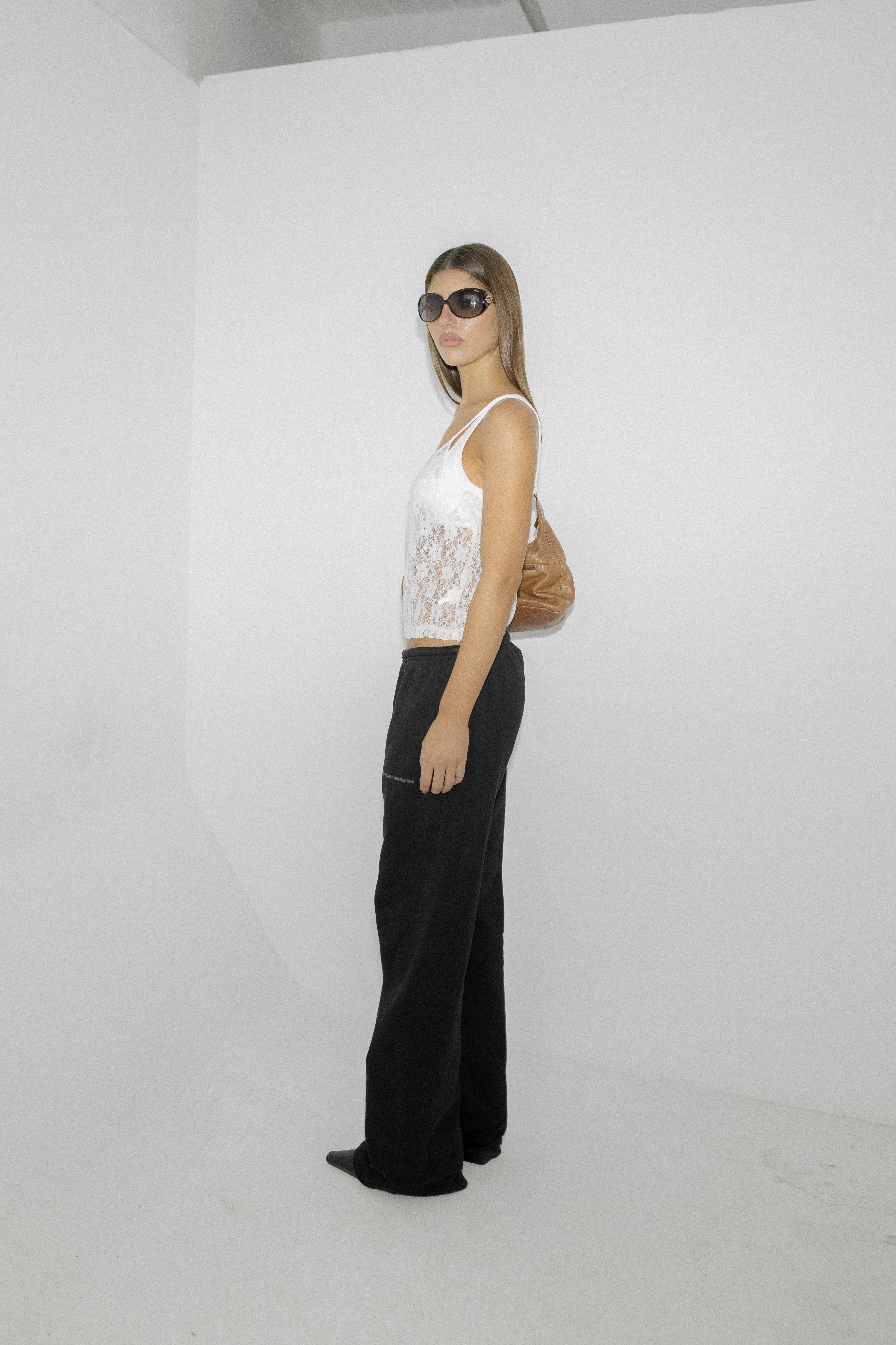 Gear Wide Leg Sweatpants in Black sold by Sisters and Seekers product image thumbnail 2