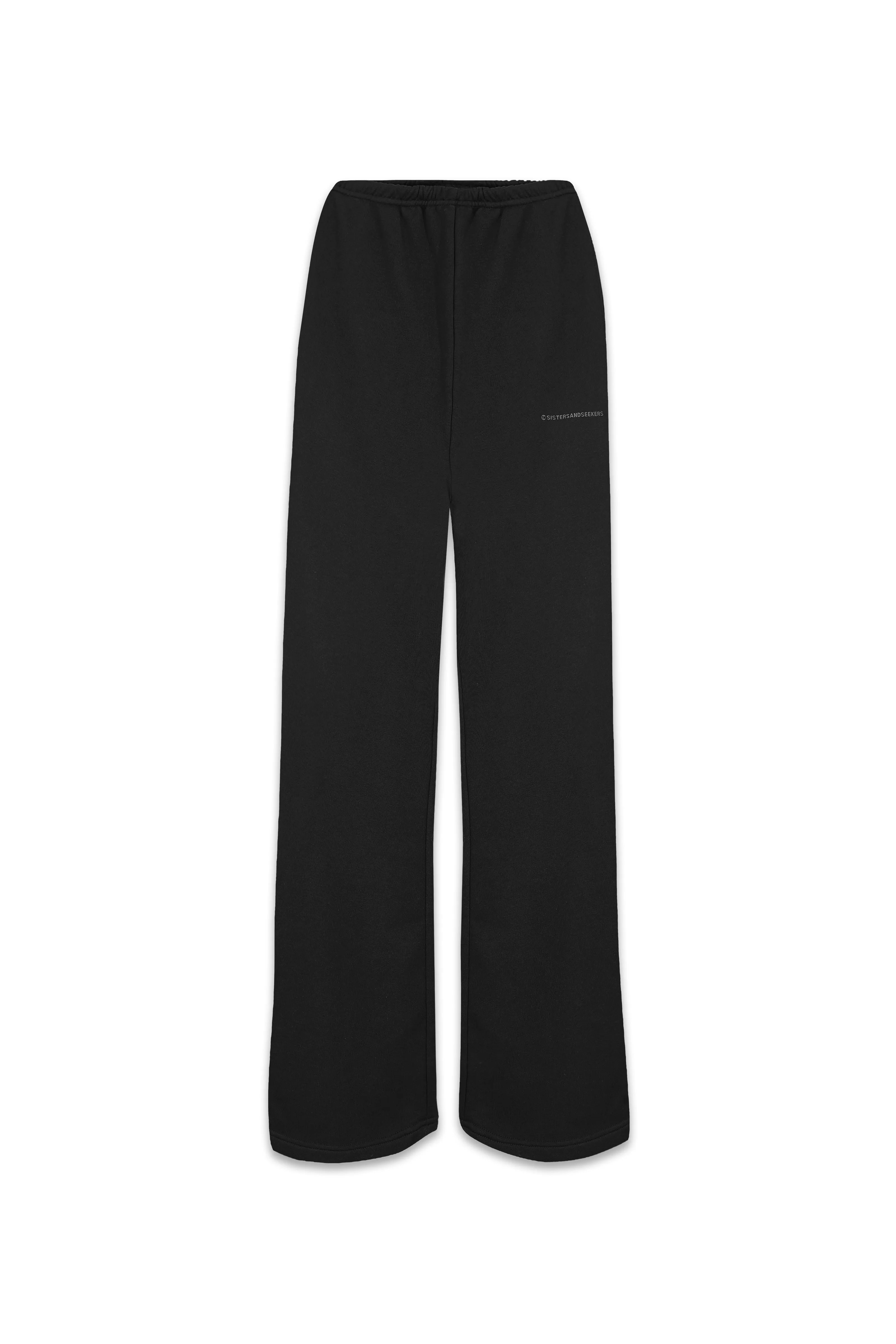 Gear Wide Leg Sweatpants in Black sold by Sisters and Seekers