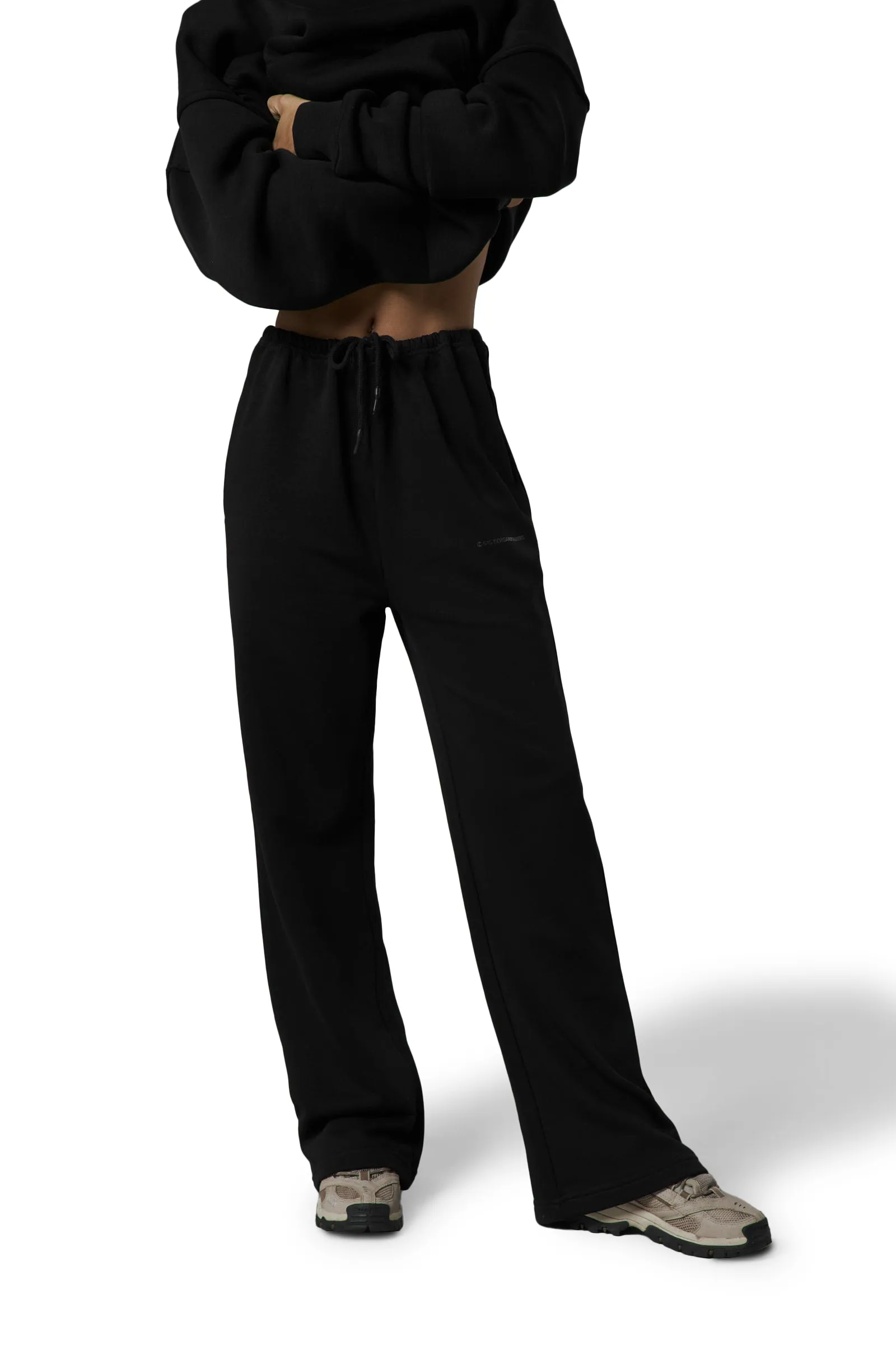 Gear Wide Leg Sweatpants in Black sold by Sisters and Seekers product image thumbnail 4