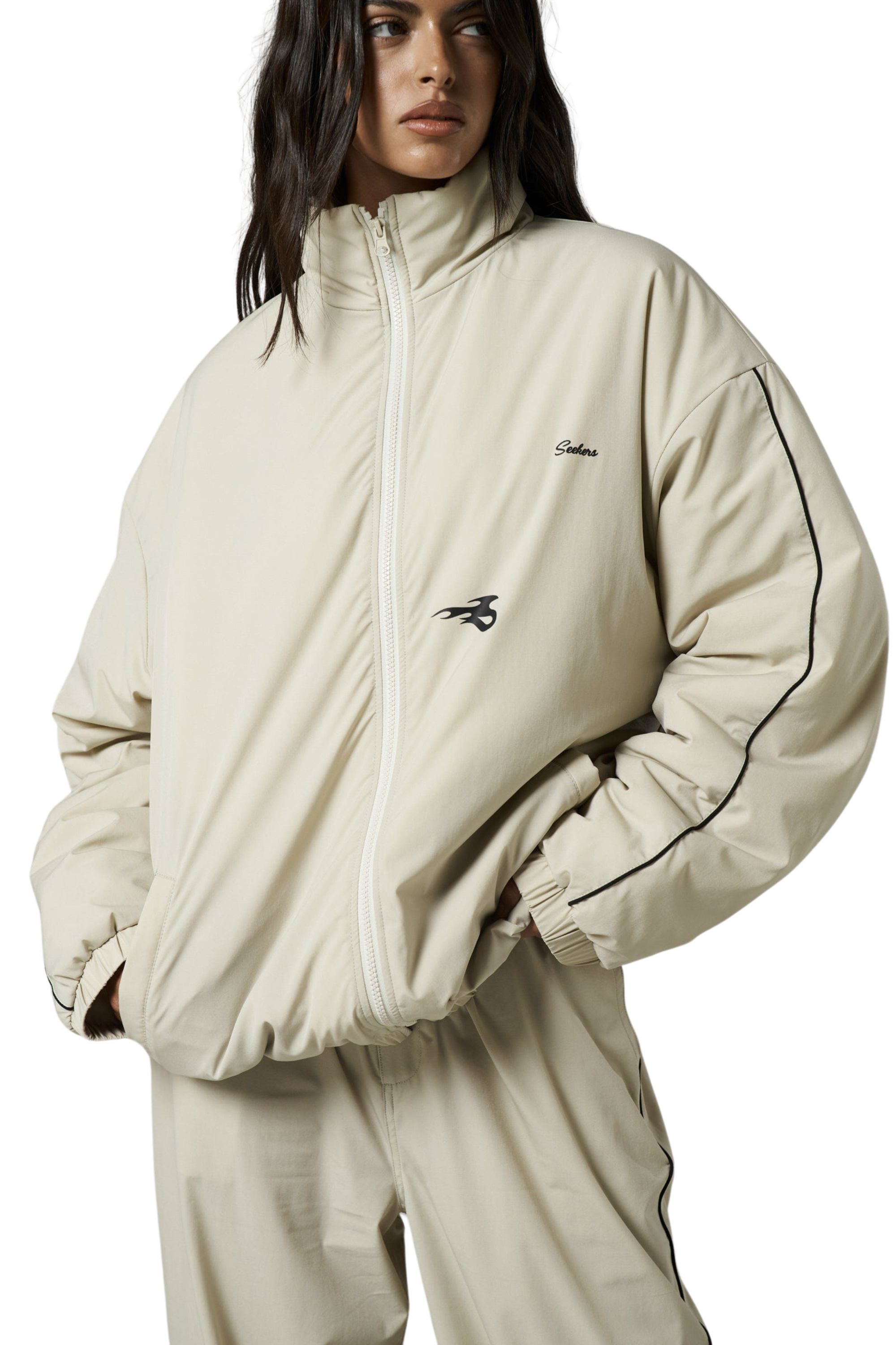 ジャケット・アウター neith. Jacquard Track Jacket White neith. Jacquard Track Jacket White レディース