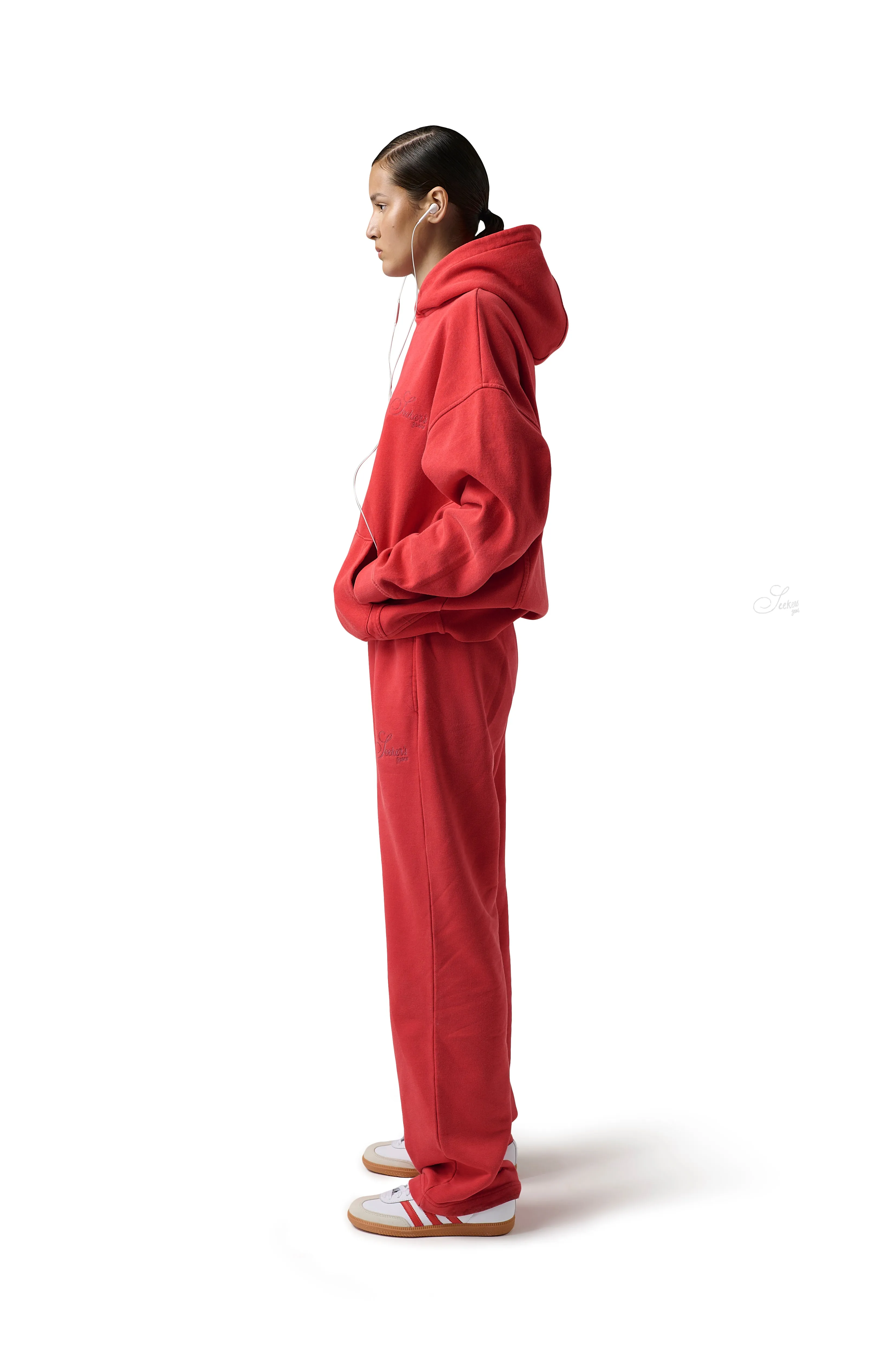 Seekers Washed Wide Leg Pants in Jam sold by Sisters and Seekers