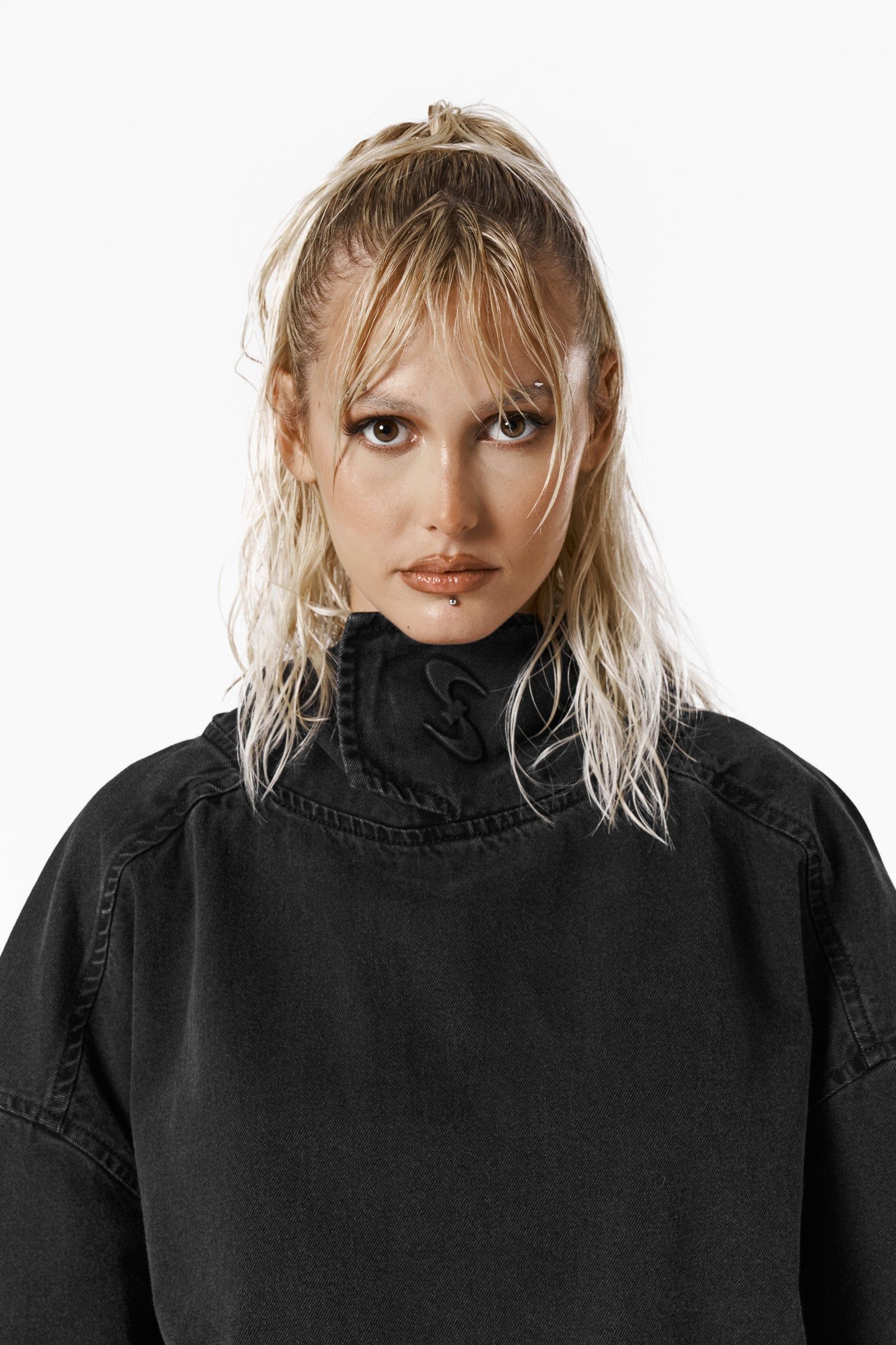 GRIP Denim Hoodie sold by Sisters and Seekers product image thumbnail 6