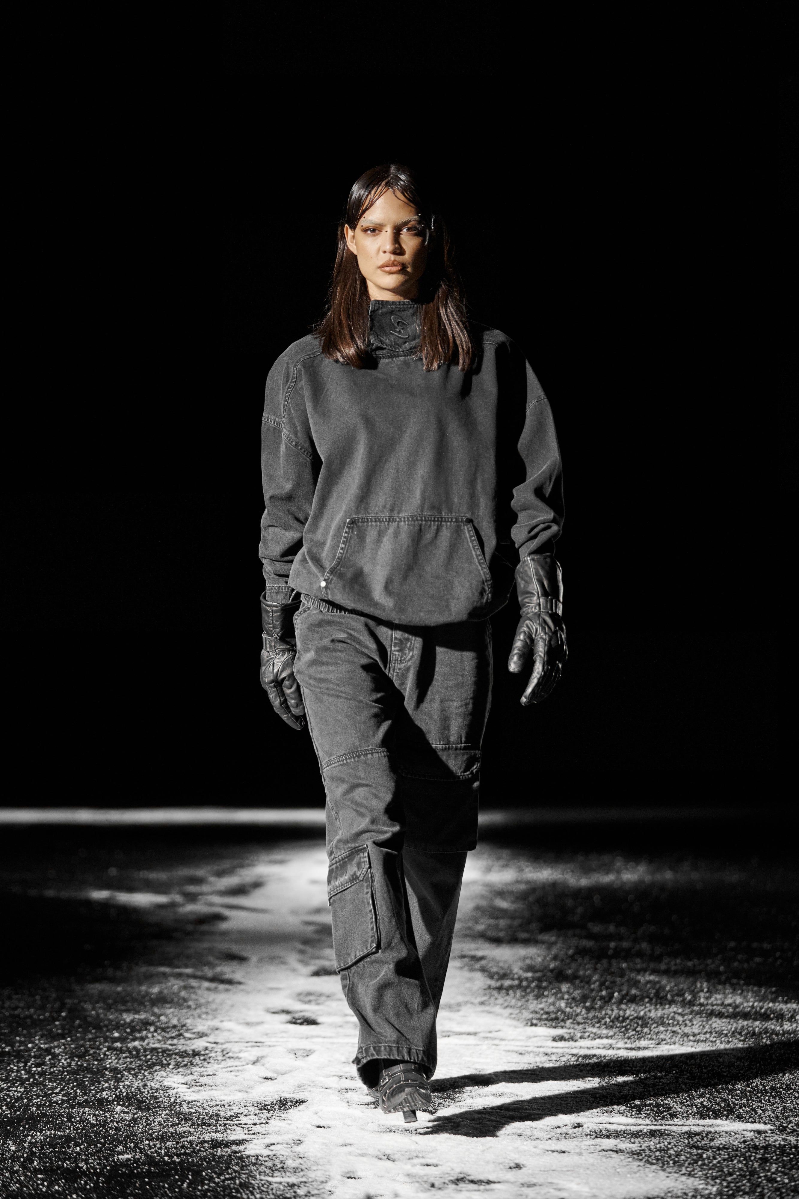 GRIP Denim Hoodie sold by Sisters and Seekers product image thumbnail 5