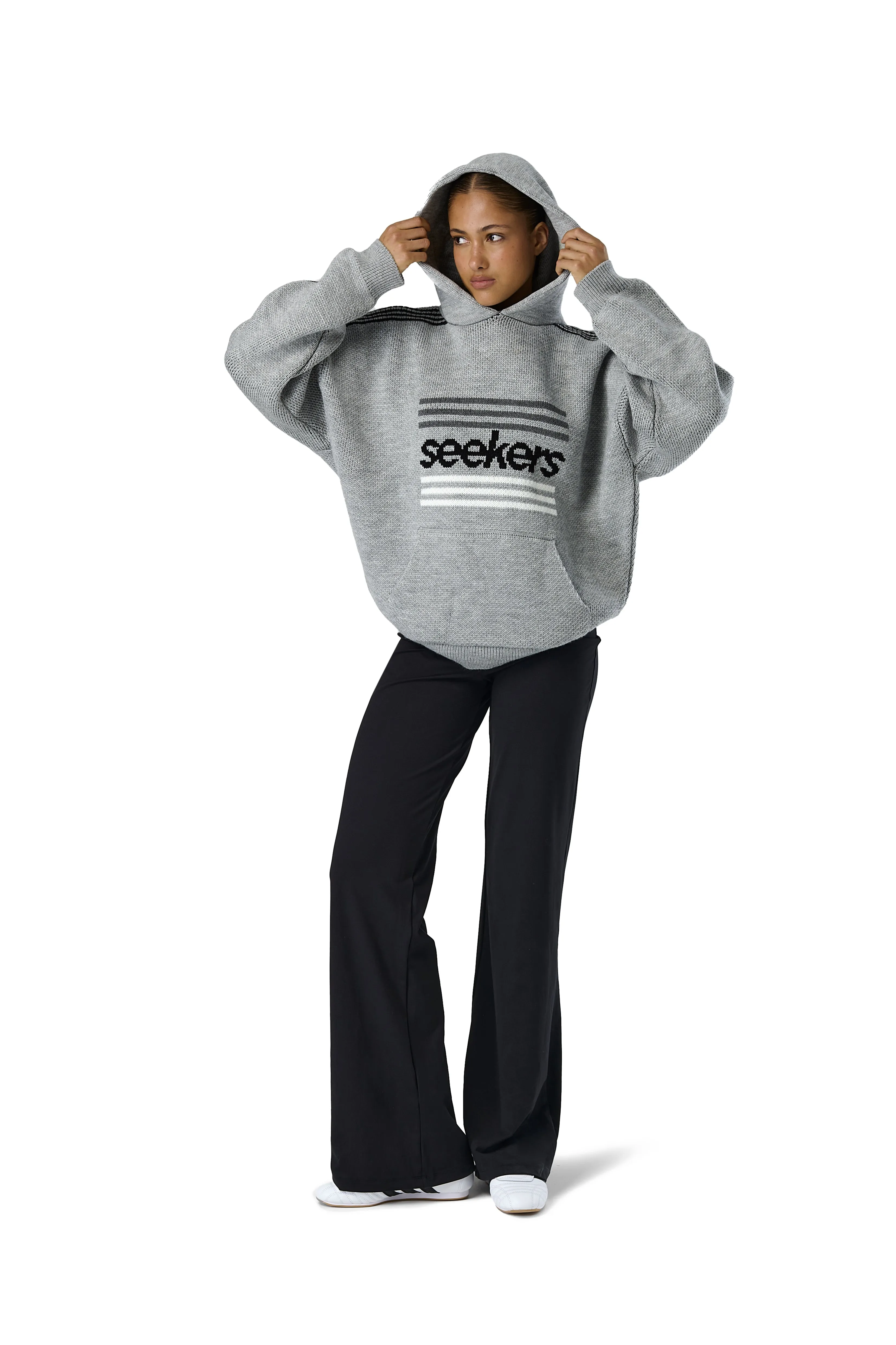 Base Logo Knit Hoodie sold by Sisters and Seekers product image thumbnail 5