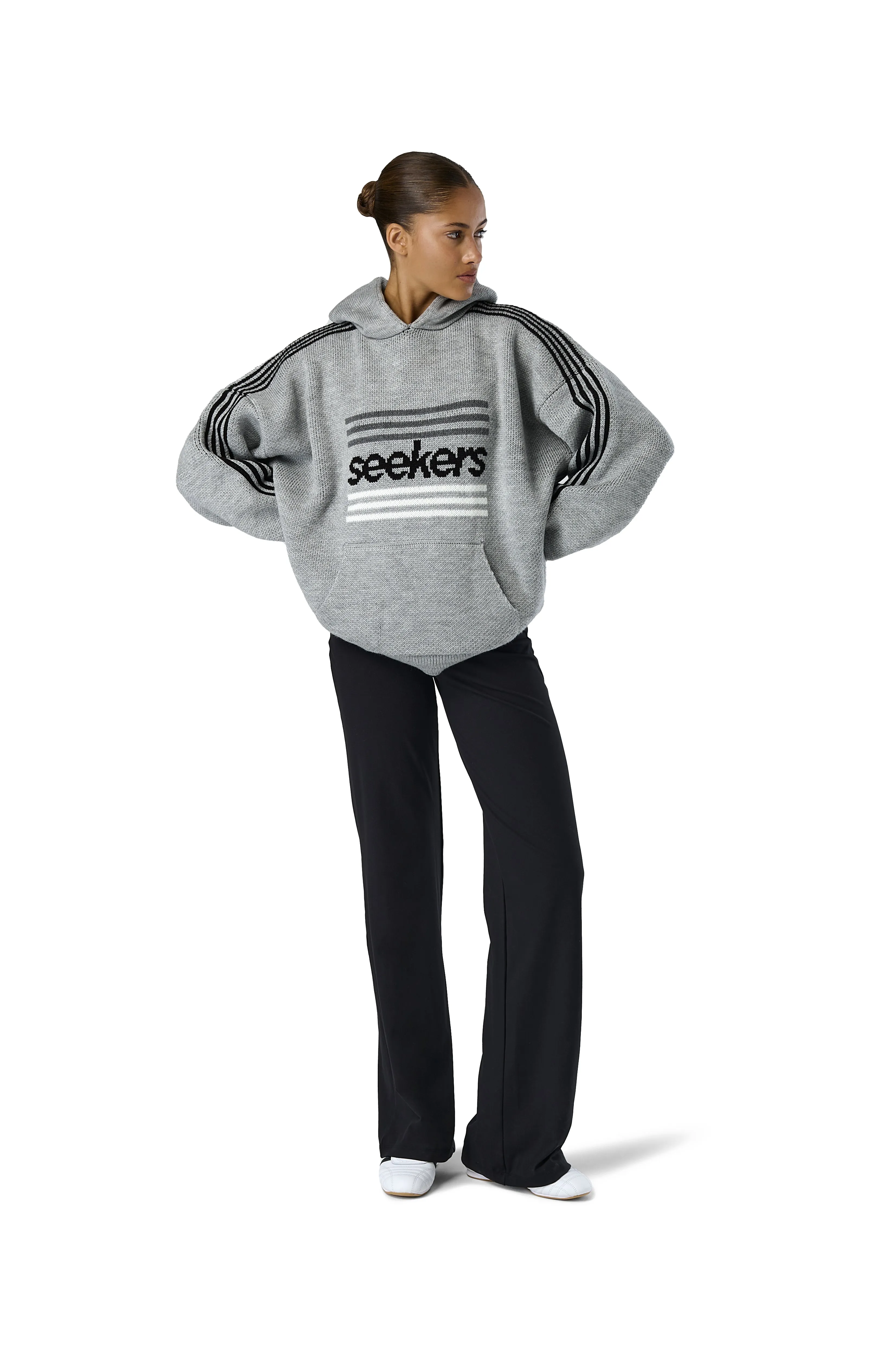 Base Logo Knit Hoodie sold by Sisters and Seekers product image thumbnail 4