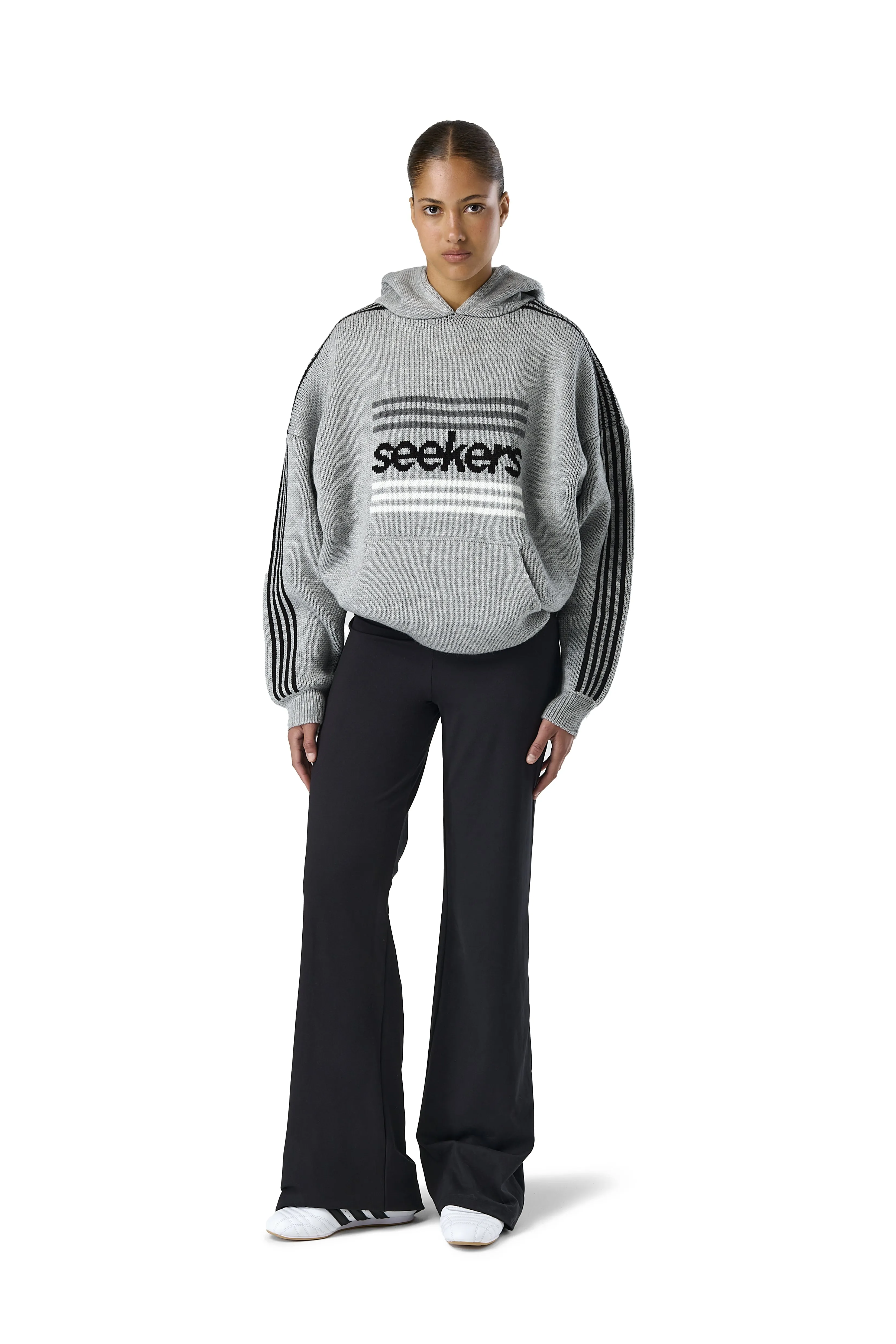 Base Logo Knit Hoodie sold by Sisters and Seekers product image thumbnail 2