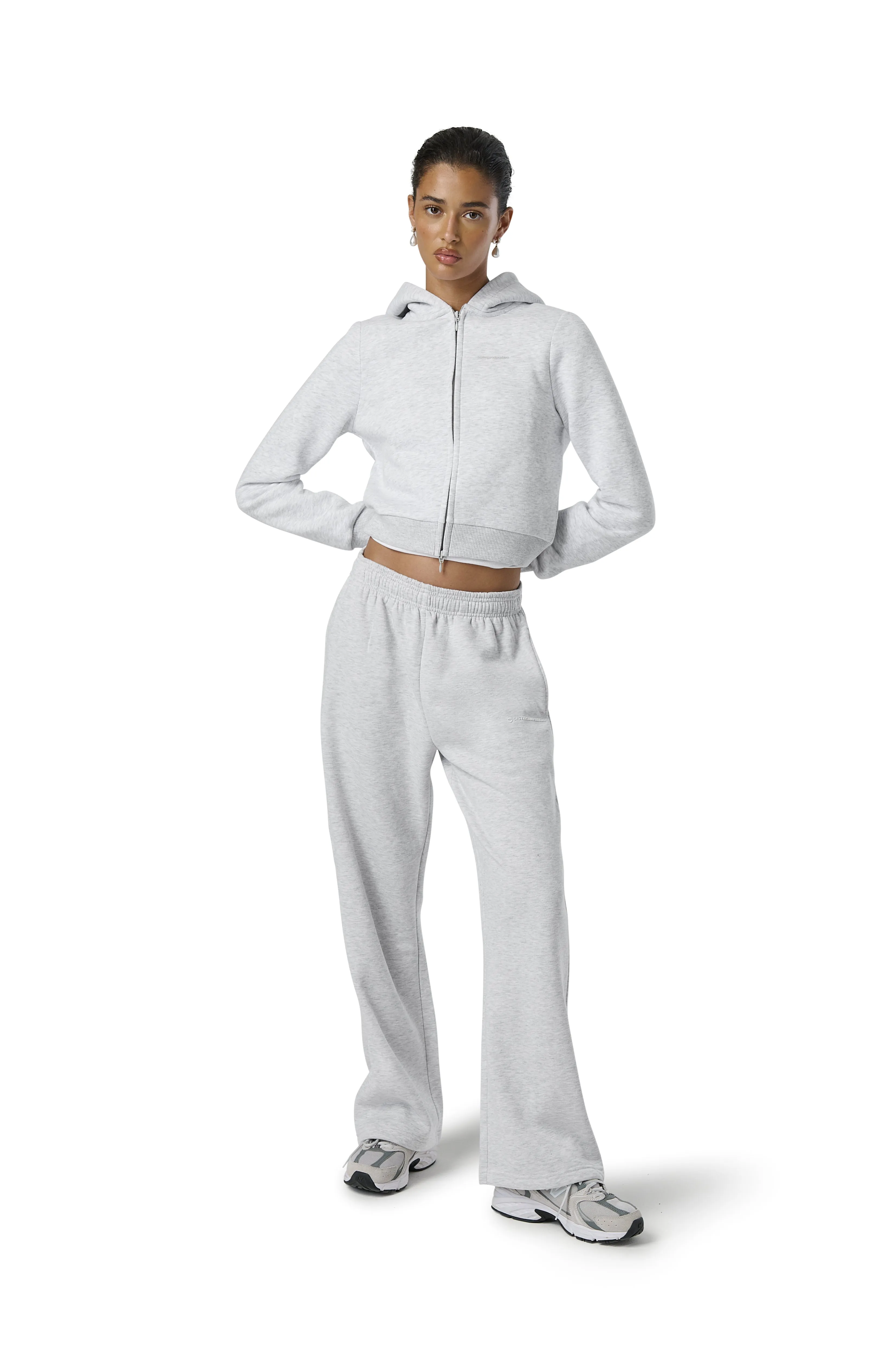 Fitted Zip up Hoodie in Passive sold by Sisters and Seekers product image thumbnail 3