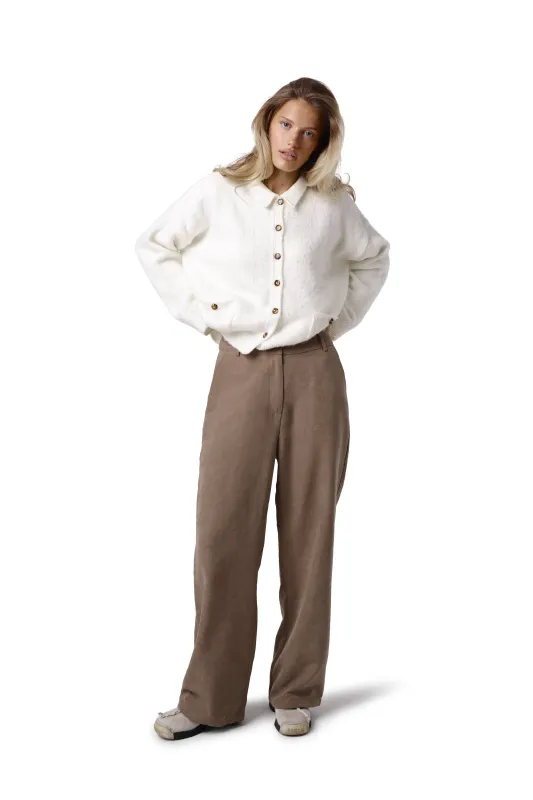 Kennedy Straight Leg Trouser in Mouse sold by Sisters and Seekers