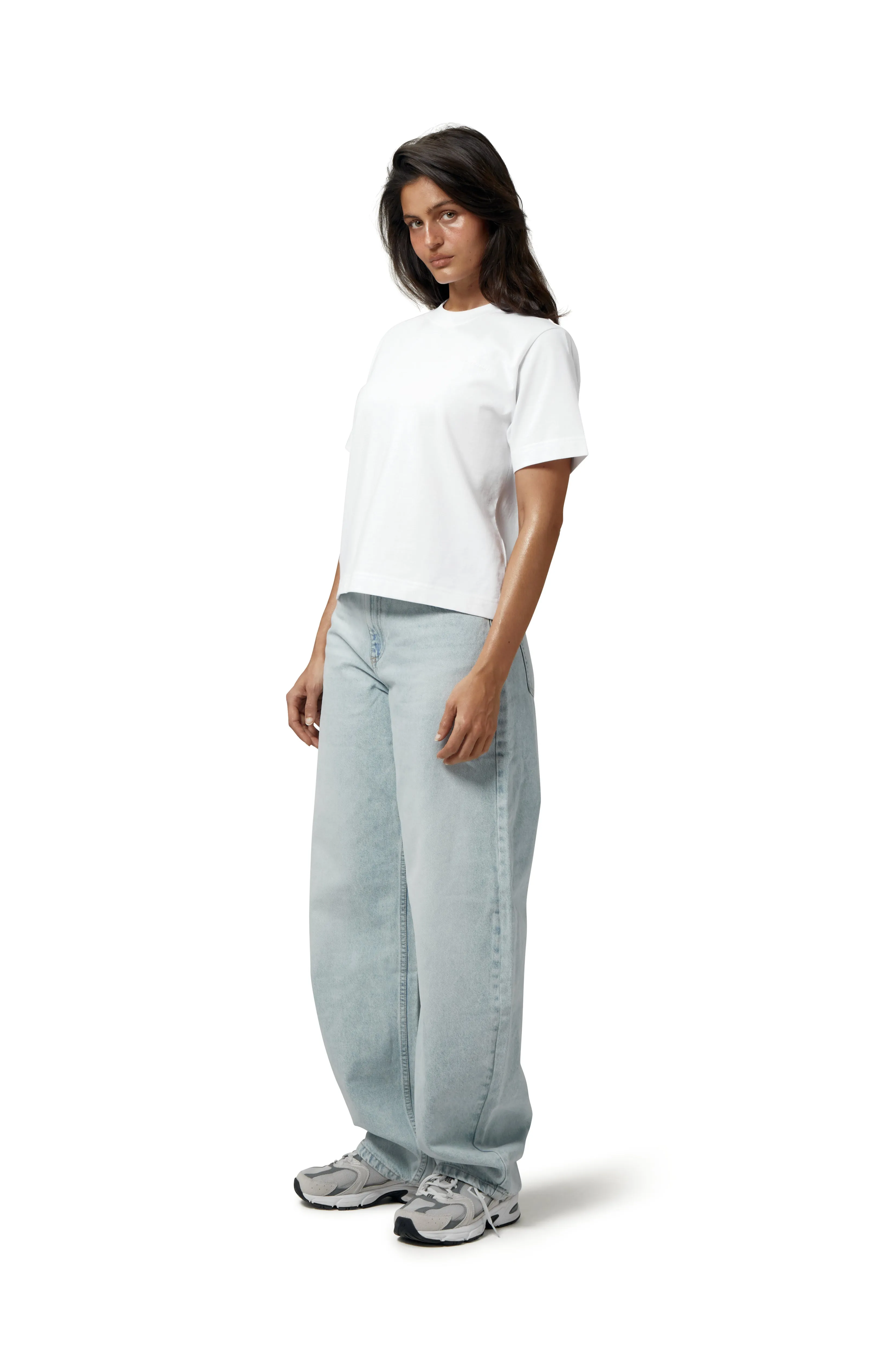 Trademark Shrunken Tee in White sold by Sisters and Seekers product image thumbnail 2