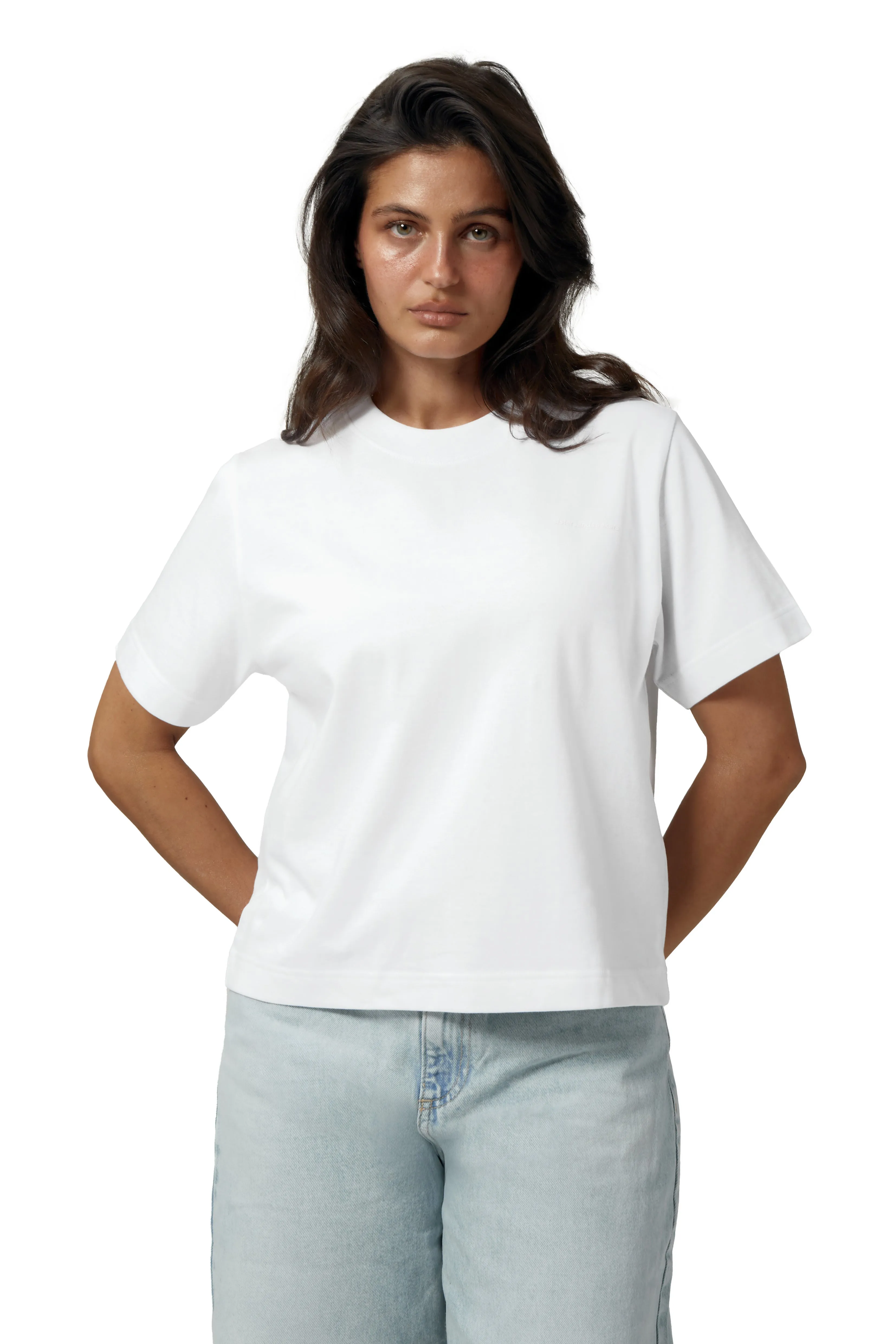 Trademark Shrunken Tee in White sold by Sisters and Seekers product image thumbnail 5