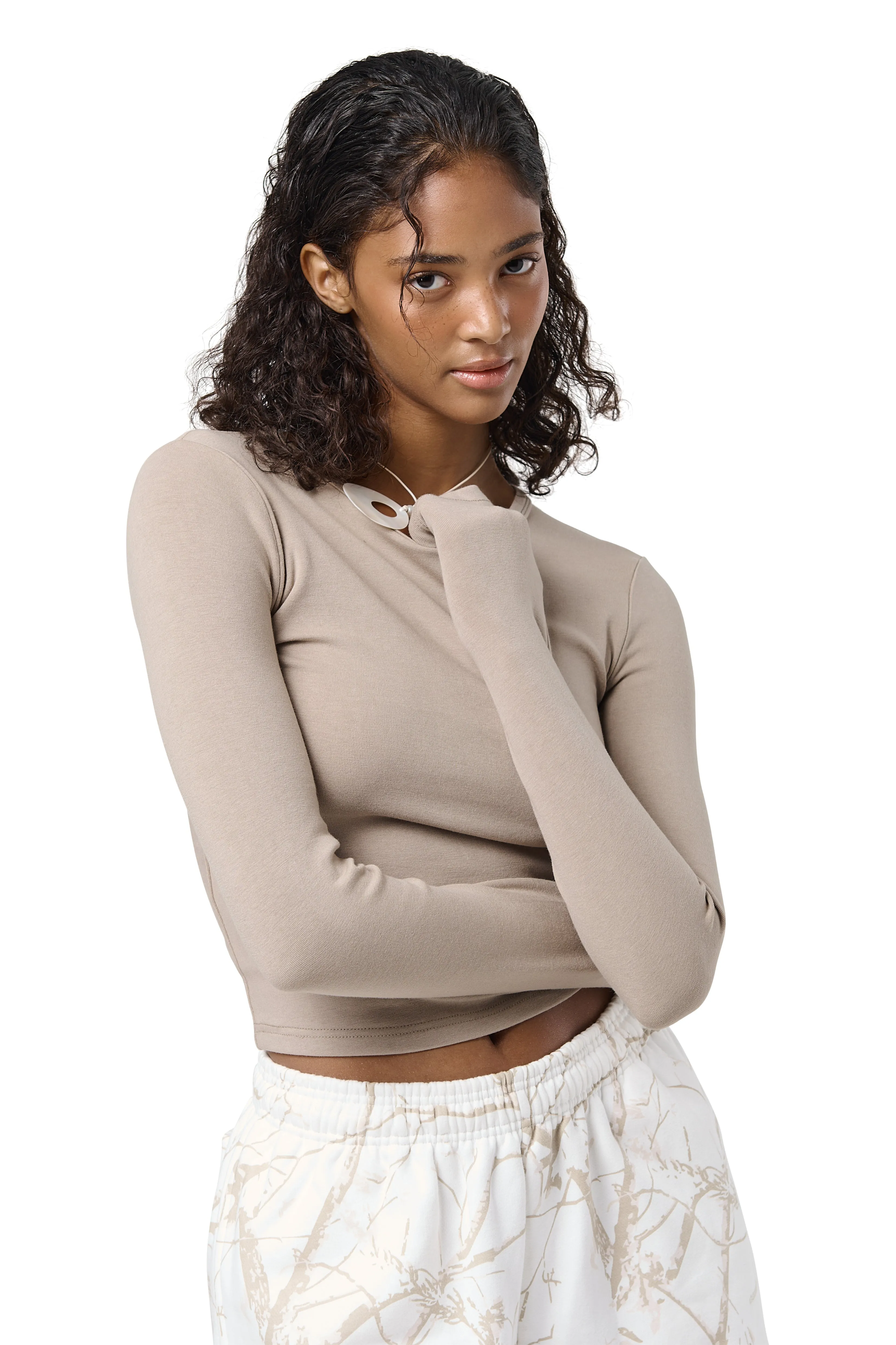 Seekers Base Long Sleeve in Beige sold by Sisters and Seekers product image thumbnail 4