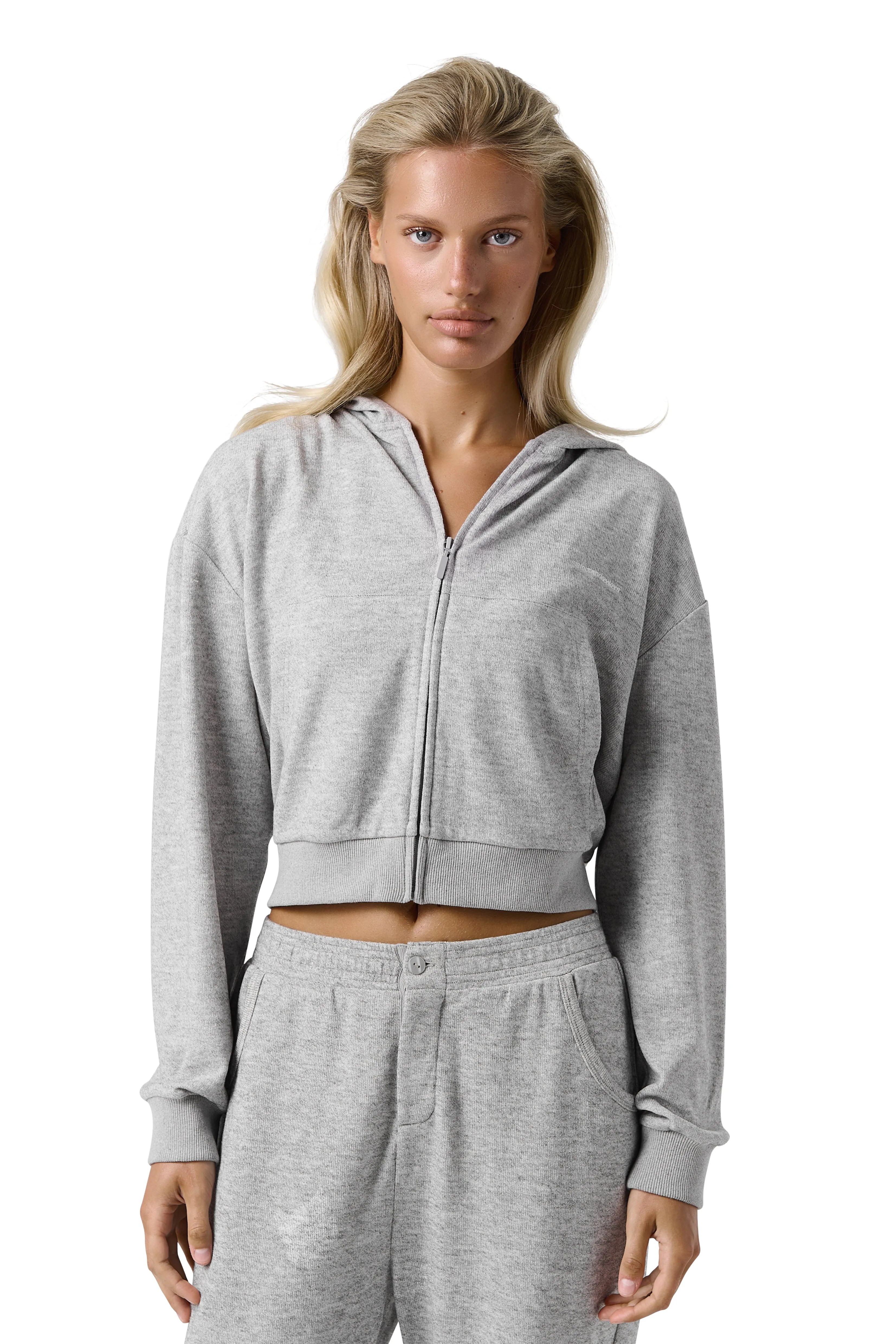Slacks Soft Zip Up in Light Grey sold by Sisters and Seekers product image thumbnail 5